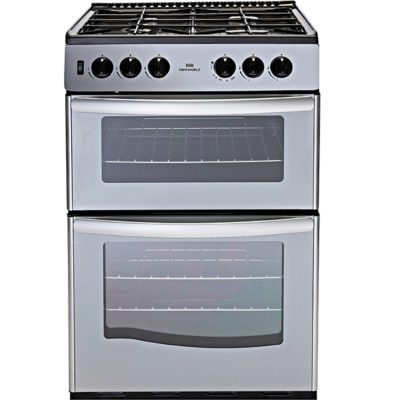 New World G55TT 55cm Twin Cavity Gas Cooker in Silver New World G55TT 55cm Twin Cavity Gas Cooker in Silver